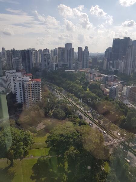 Side view of the balcony