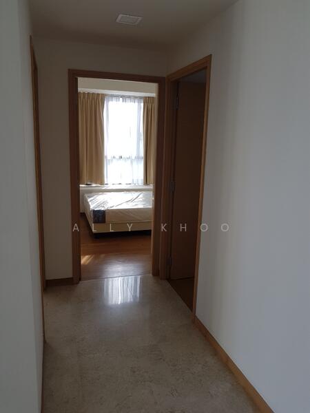 Walkway to the bedroom from living hall 