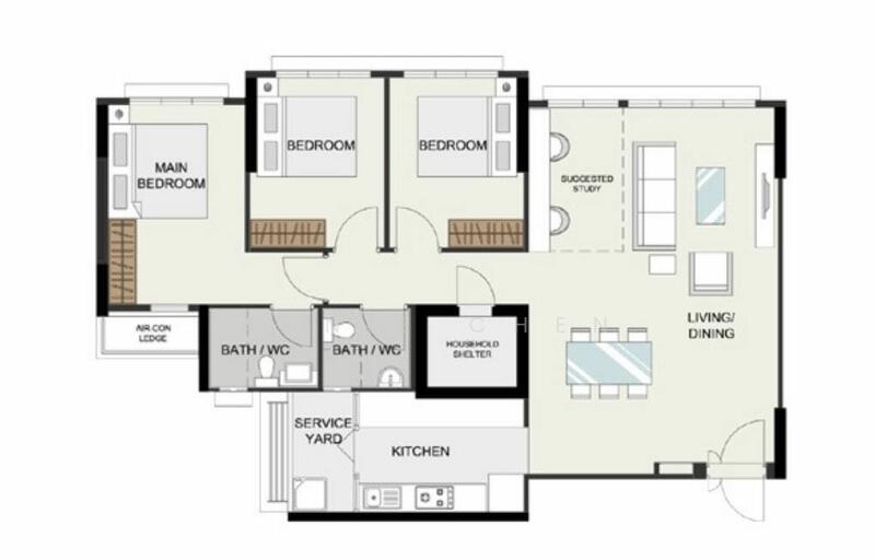 201A Punggol Field, 201A Punggol Field, 3 Bedrooms, 1,184 sqft, HDB Flat For Rent, by Annie Chen, 20349949 - PropertyGuru.com.sg