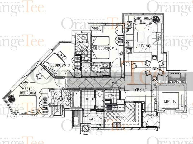 3Bed-1,485 sqft