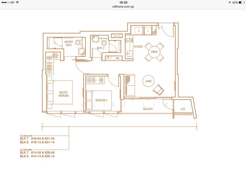 Echelon, 7 Alexandra View, 2 Bedrooms, 732 sqft, Condominium For Rent, by Juliet Lim, 20356841 - 2Beds-732sqft - PropertyGuru.com.sg