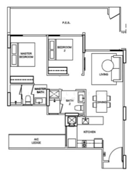 Stratum, 80 Elias Road, 2 Bedrooms, 947 sqft, Condominium For Rent, by Michelle Yow, 20365765 - 2Bed-947 sqft - PropertyGuru.com.sg