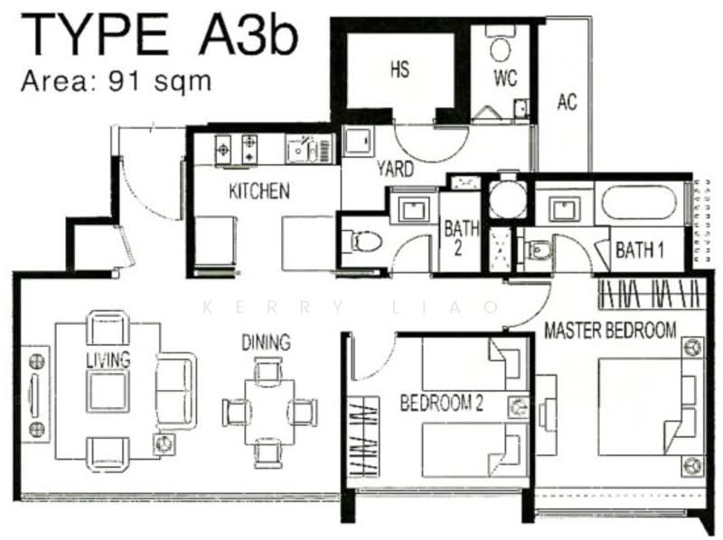 Belmond Green, 15A Balmoral Road, 2 Bedrooms, 979 sqft, Condominium For Rent, by Kerry Liao, 20372012 - 2Bed-978 sqft - PropertyGuru.com.sg
