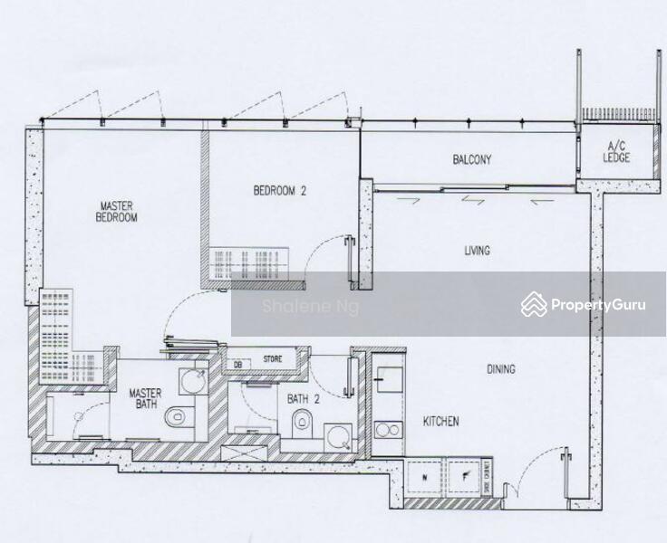 2Bed-732 sqft