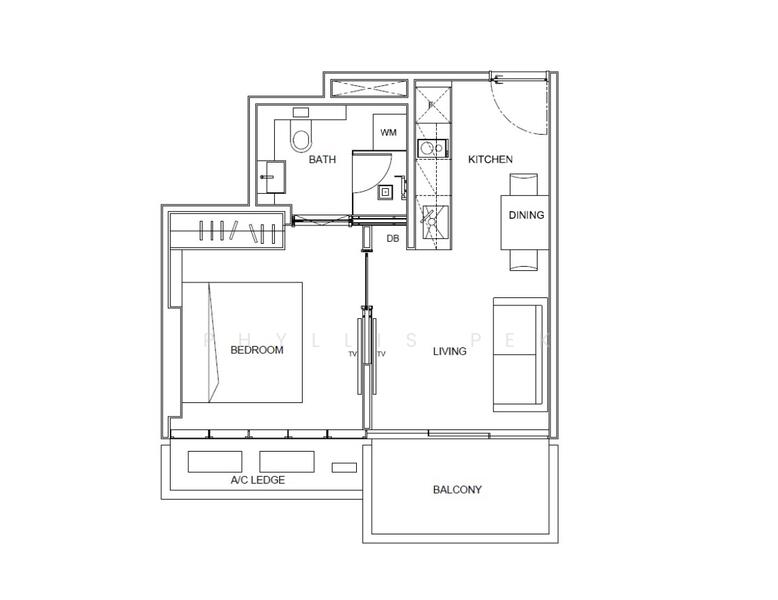 1Beds-474sqft