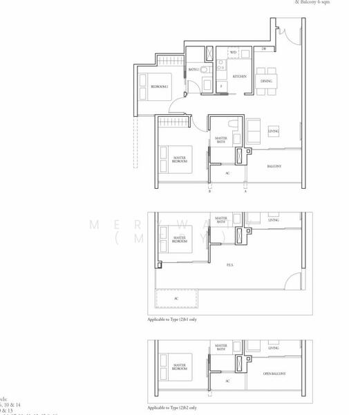 2Bed-700 sqft
