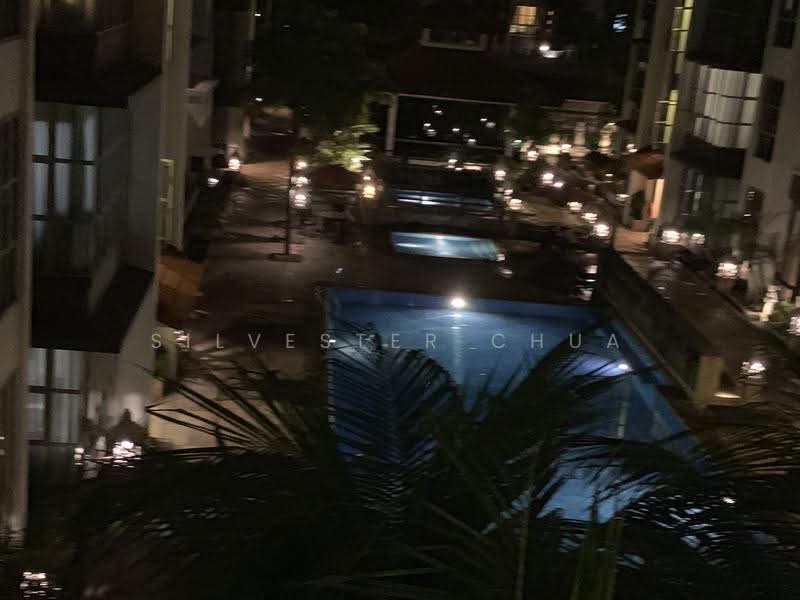 Landbay Condo, 9 Jalan Hajijah, Bedok / Upper East Coast, 2 Bedrooms, 980 sqft, Condominium For Sale, by Silvester Chua, 20390791 - Night Pool View - PropertyGuru.com.sg