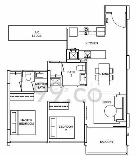Stratum, 80 Elias Road, 2 Bedrooms, 775 sqft, Condominium For Rent, by Yvone Wee 黄惠霞, 20405387 - PropertyGuru.com.sg