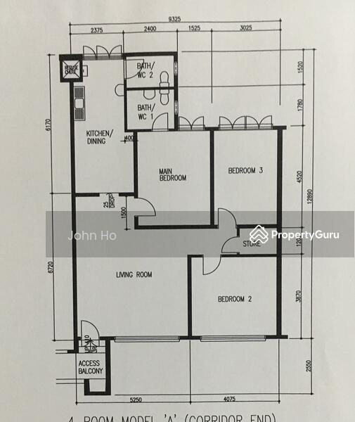 3Bed-1,119 sqft