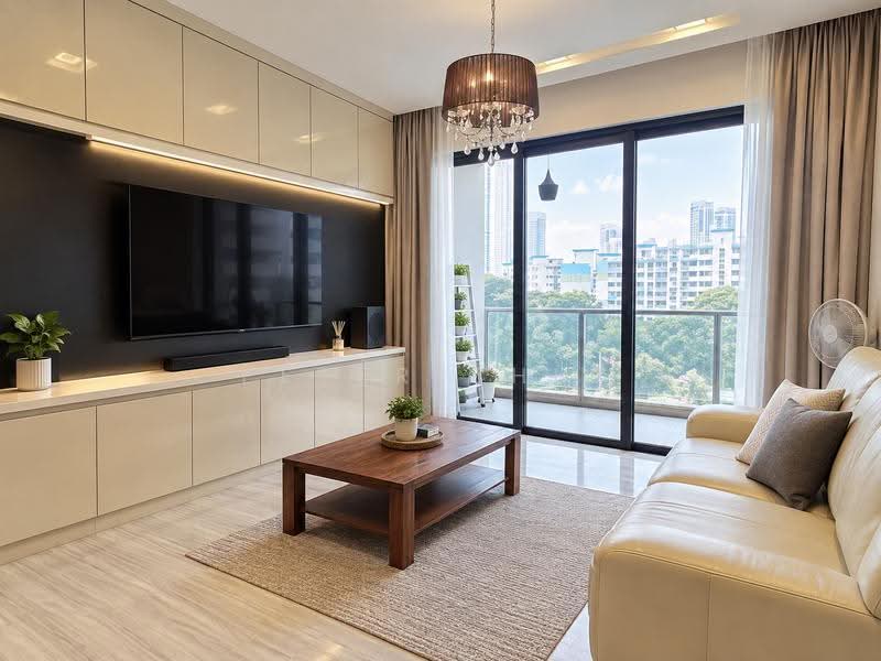 Cube 8, 376 Thomson Road, Newton / Novena, 2 Bedrooms, 904 sqft, Condominium For Rent, by Peter Chua, 20423560 - Living Room - PropertyGuru.com.sg