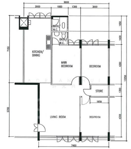 311 Yishun Ring Road, 311 Yishun Ring Road, Sembawang / Yishun, 3 Bedrooms, 1,108 sqft, HDB Flat For Rent, by Adrian Hui 许光兴, 20428429 - PropertyGuru.com.sg