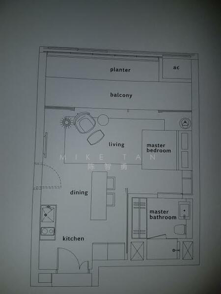 1Bed-571 sqft