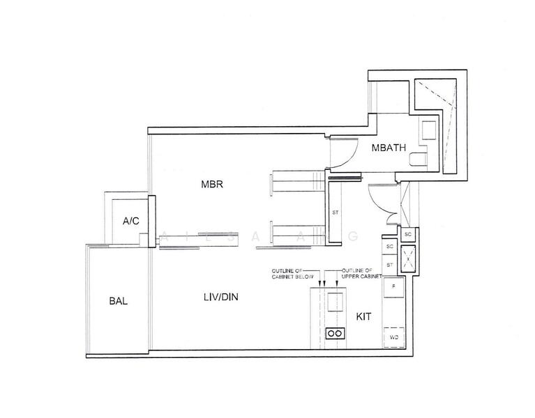 1Beds-592sqft