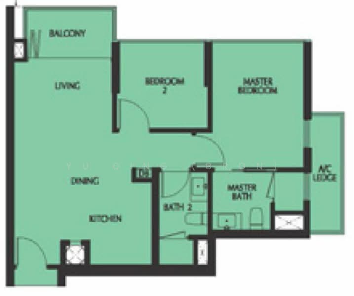 Eco Sanctuary, 61 Chestnut Avenue Singapore, 2 Bedrooms, 700 sqft, Condominium For Rent, by Yu Qing (Bron), 20440667 - PropertyGuru.com.sg