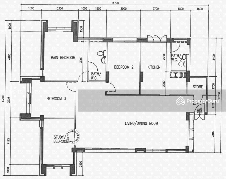 1Beds-576sqft