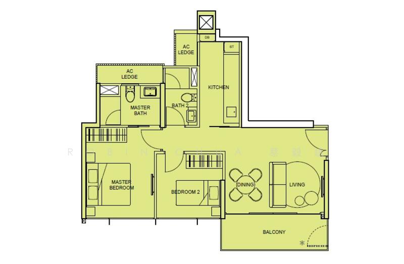 2Bed-753 sqft