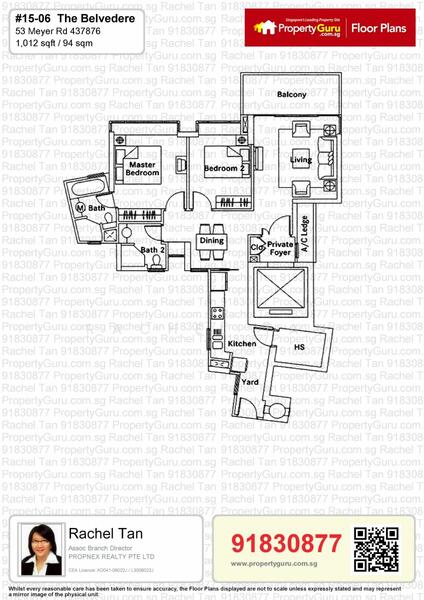 2Bed-1,012 sqft