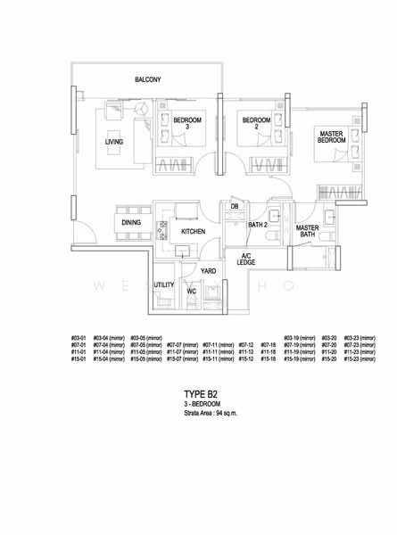 FLO Residence, Punggol Field Walk, 3 Bedrooms, 1,012 sqft, Condominium For Rent, by Wesley Ho 何瑞斌, 20464381 - 3Bed-1,012 sqft - PropertyGuru.com.sg