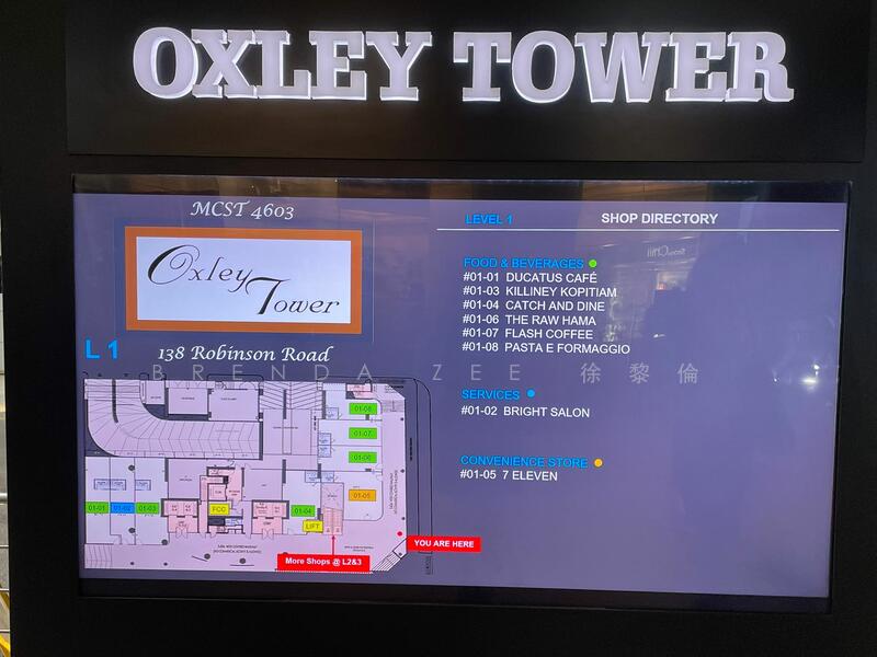 Oxley Tower, 138 Robinson Road, 1,259 sqft, Office For Sale, by Brenda Zee (徐黎倫), 20479412 - Oxley Tower @ Robinson Road, Office Space for Sale - CommercialGuru.com.sg