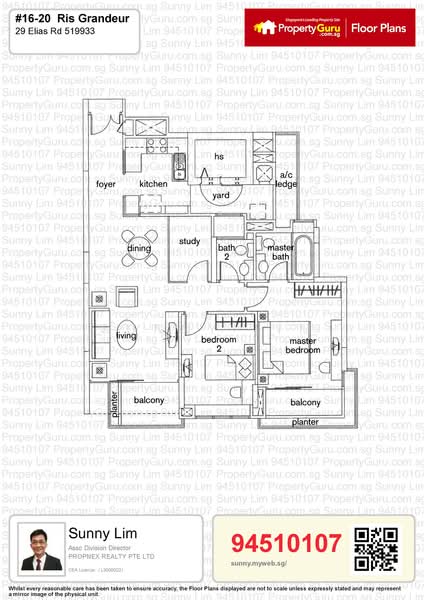 Ris Grandeur, 29 Elias Road, 2 Bedrooms, 1,066 sqft, Condominium For Rent, by Sunny Lim, 20492546 - PropertyGuru.com.sg