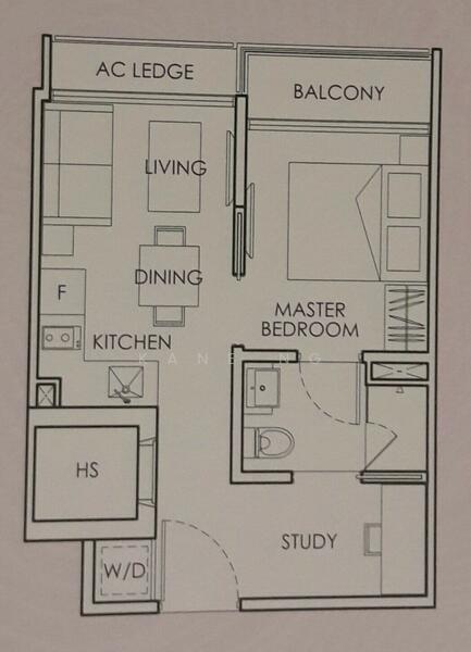 1Bed-420 sqft