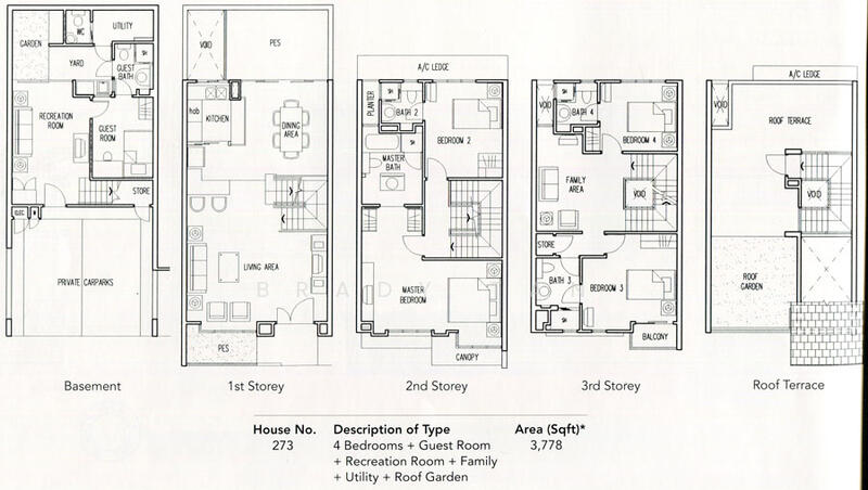 5Bed-3,778 sqft