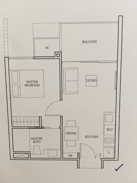 Bartley Ridge, 44 Mount Vernon Road, 1 Bedroom, 548 sqft, Condominium For Rent, by Deborah Ee, 20514778 - 1Beds-548sqft - PropertyGuru.com.sg