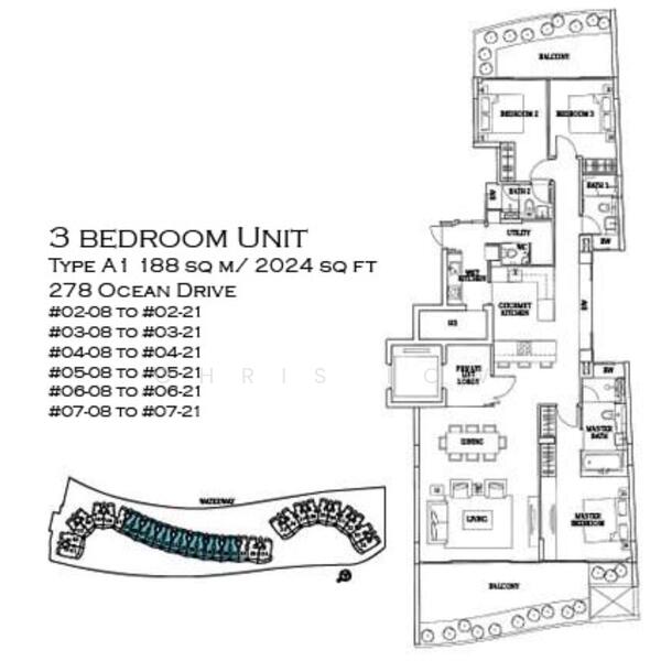 3Beds-2,024sqft
