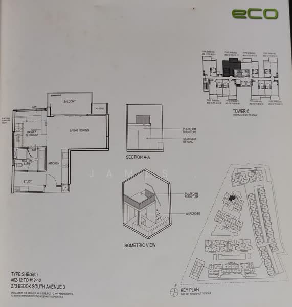 eCO, 283 Bedok South Avenue 3, 1 Bedroom, 614 sqft, Condominium For Rent, by James ., 20562627 - PropertyGuru.com.sg