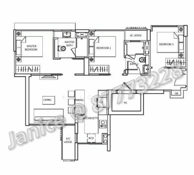 The Line@Tanjong Rhu, 6 Tanjong Rhu Road, 2 Bedrooms, 900 sqft, Condominium For Rent, by Janice Sng, 20571978 - 2Bed-900 sqft - PropertyGuru.com.sg