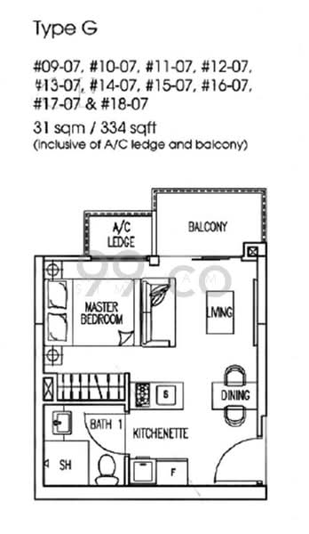 Prestige Heights, 348 Balestier Road, Studio, 334 sqft, Apartment For Rent, by William Sim Chen Hong 沈宸鋐, 20581569 - PropertyGuru.com.sg