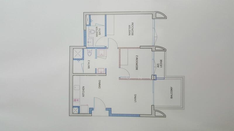 2Bed-721 sqft