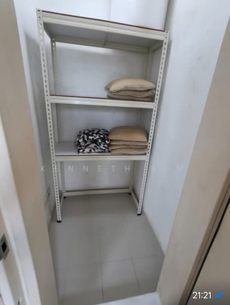Novelis @ Novena, 75 Sinaran Drive, 1 Bedroom, 527 sqft, Condominium For Rent, by KENNETH SIM, 20585561 - Home Shelter with racks for Storage - PropertyGuru.com.sg