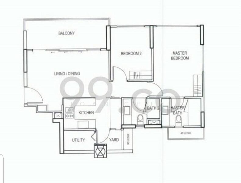 eCO, 213 Bedok South Avenue 3, 2 Bedrooms, 915 sqft, Condominium For Rent, by Joan Chua, 20602853 - PropertyGuru.com.sg