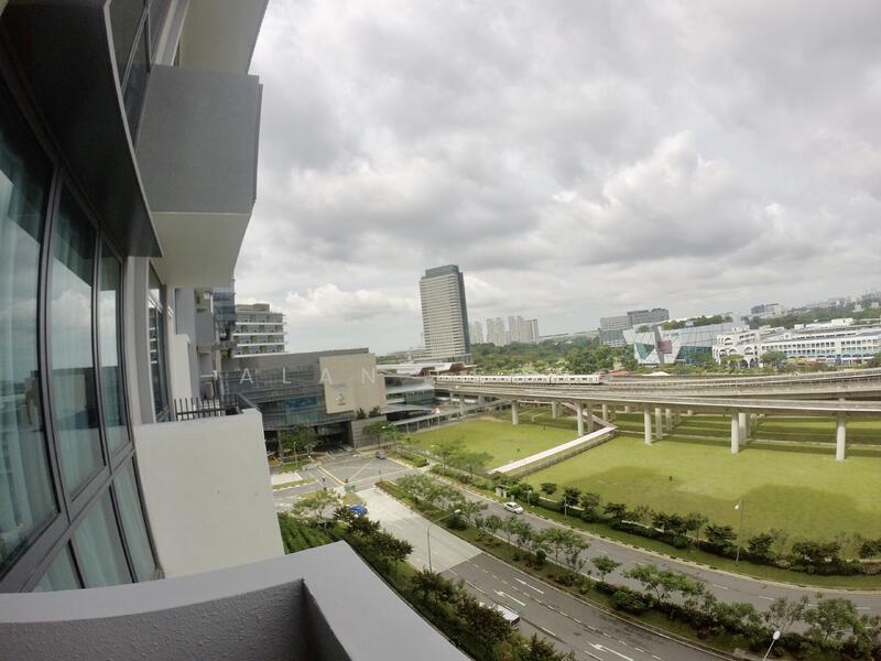 view from balcony