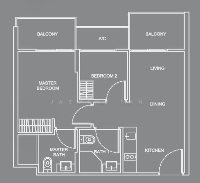 WhiteHaven, 332 Pasir Panjang Road, Buona Vista / West Coast / Clementi New Town, 2 Bedrooms, 538 sqft, Apartment For Rent, by Jasmine Tan, 20646148 - PropertyGuru.com.sg