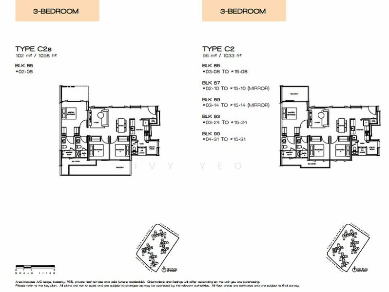Vue 8 Residence, Pasir Ris Heights, 3 Bedrooms, 1,033 sqft, Condominium For Rent, by Ivy Yeo, 20655262 - PropertyGuru.com.sg