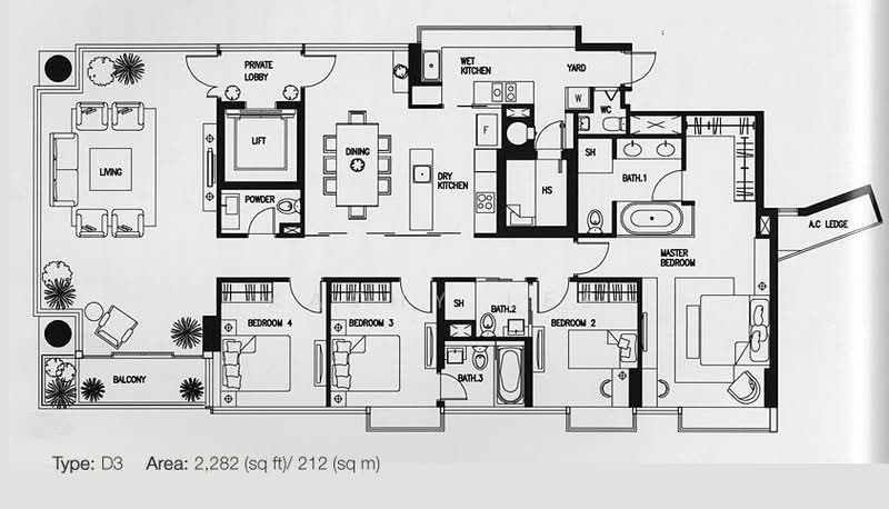 The Grange, 1 Grange Garden, 4 Bedrooms, 2,282 sqft, Condominium For Rent, by Kathy Lee, 20682764 - PropertyGuru.com.sg