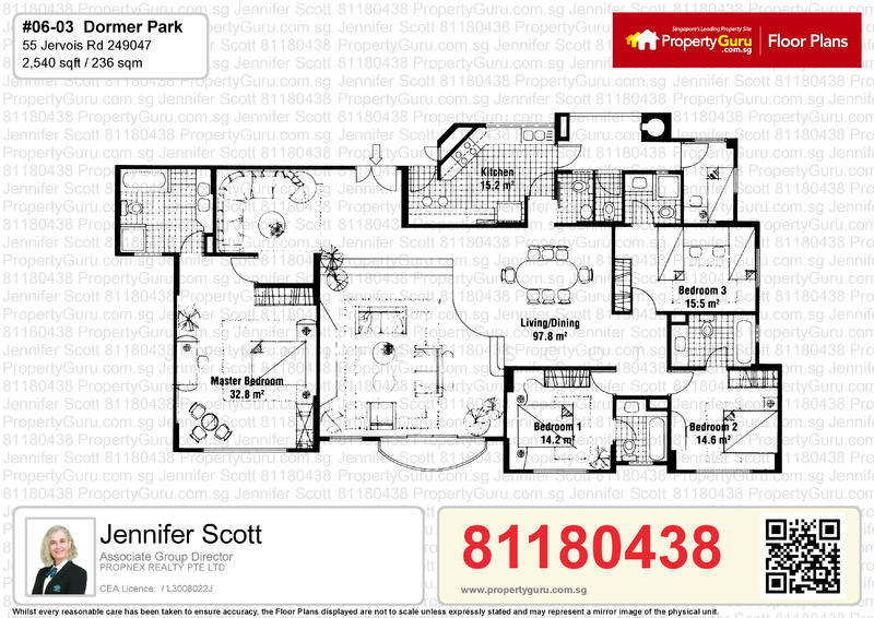 Dormer Park, 51 Jervois Road, 4 Bedrooms, 2,540 sqft, Condominium For Rent, by Jennifer Scott, 20688413 - PropertyGuru.com.sg