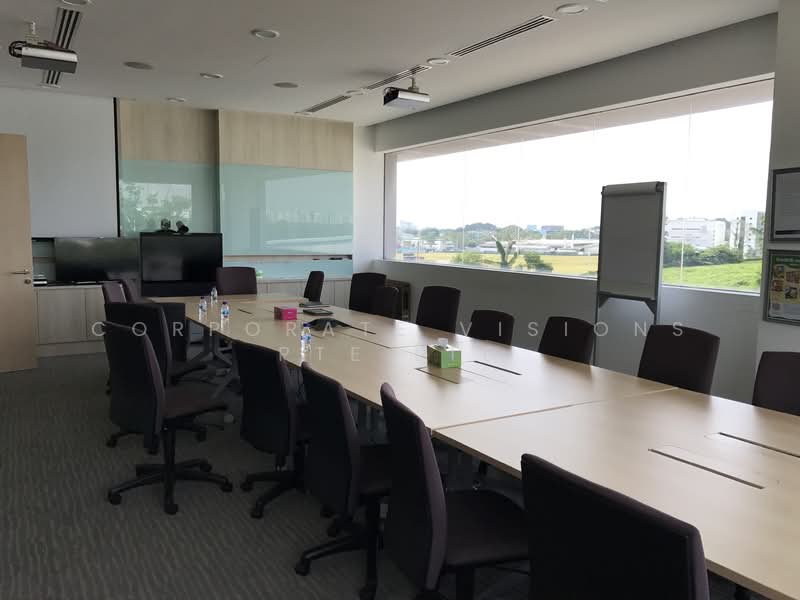 Standalone Building with Overhead crane, Open yard Storage space and Data Center, Changi Loyang Tampines, 49,000 sqft, Factory / Workshop (B2) For Rent, by ADRIAN KOH HT, 20734833 - Board room with scenic view - CommercialGuru.com.sg