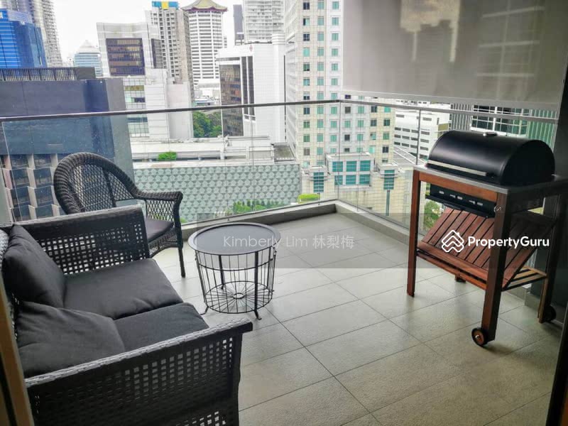 Good size balcony with outdoor furnitures