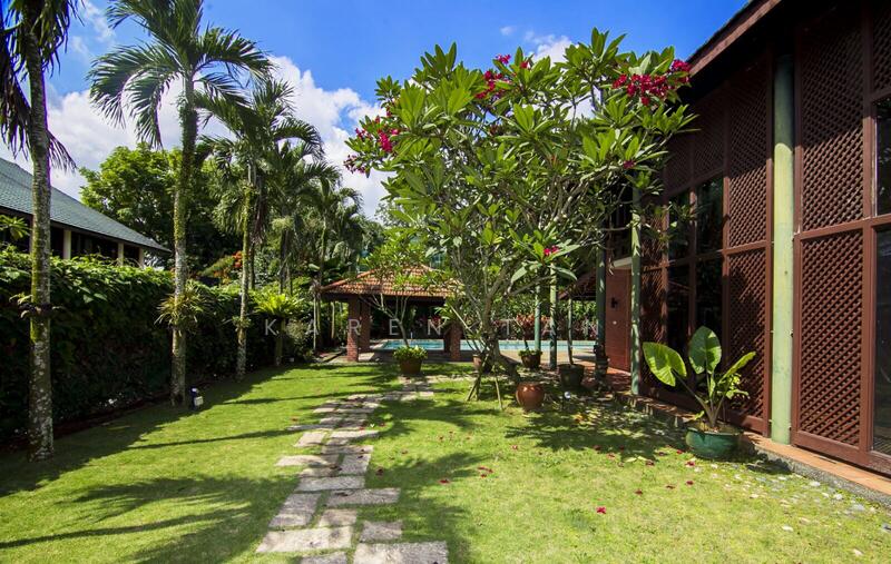 surrounded by greenery