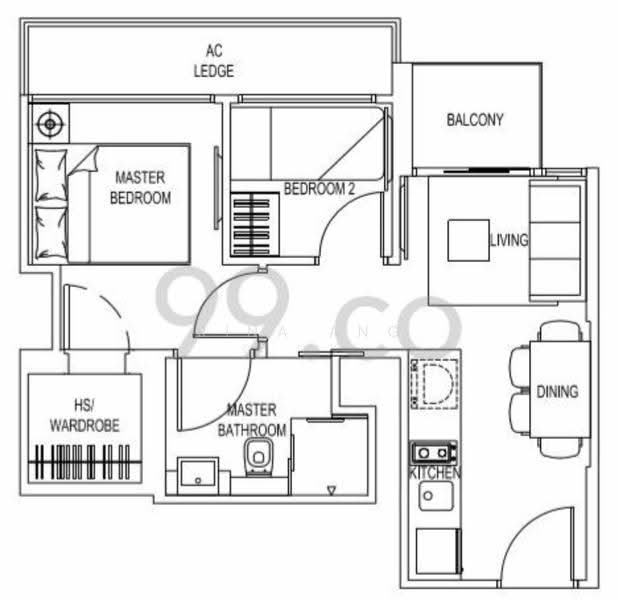 One Dusun Residences, 1 Jalan Dusun, Balestier / Toa Payoh, 2 Bedrooms, 452 sqft, Condominium For Rent, by Rina Ang, 20824312 - PropertyGuru.com.sg