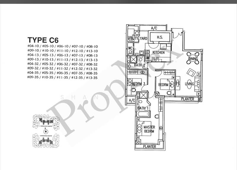 Compass Heights, 9 Sengkang Square, 3 Bedrooms, 1,324 sqft, Condominium For Rent, by Shanel Liew, 20833678 - PropertyGuru.com.sg