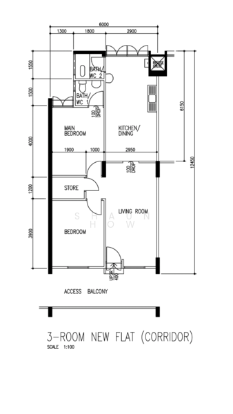356 Hougang Avenue 7, 356 Hougang Avenue 7, 2 Bedrooms, 785 sqft, HDB Flat For Rent, by Shaun How, 20840130 - PropertyGuru.com.sg