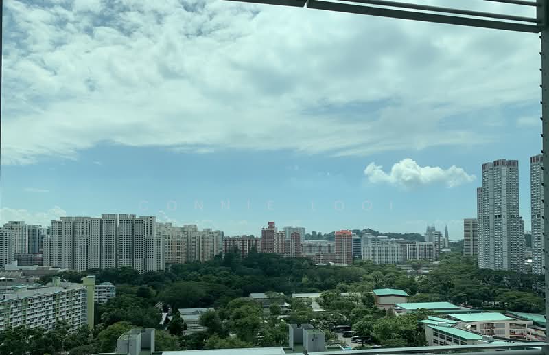 Domain 21, 21 Delta Road, Alexandra / Commonwealth, 3 Bedrooms, 1,281 sqft, Condominium For Rent, by CONNIE Looi, 20843214 - View from the yard - PropertyGuru.com.sg