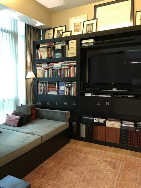 Second bedroom with built in shelving