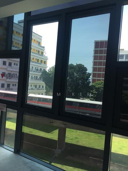 Window for advertisement, visible from MRT passing by