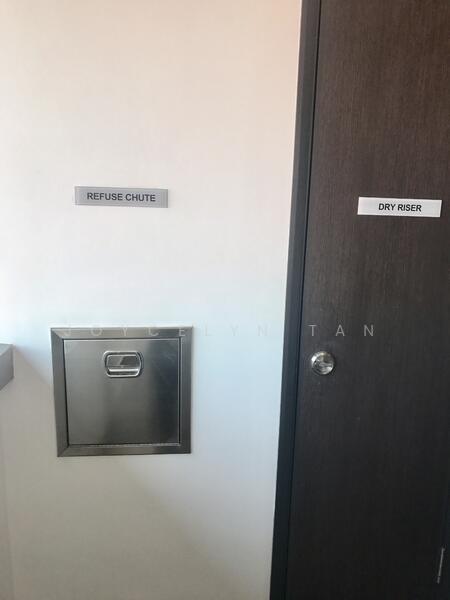 Refuse Chute outside the unit