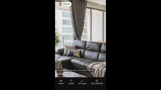 Casa Merah, 60 Tanah Merah Kechil Avenue, 4 Bedrooms, 1,572 sqft, Condominium For Rent, by John Koh, 20873603 - PropertyGuru.com.sg